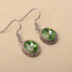 Opulent Oval Pearl Sterling Earrings