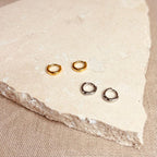 Micro Helix Hoop Earrings