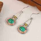 Graceful Turquoise Geometric Earrings