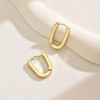 Geometric Shaped Hoop Earrings