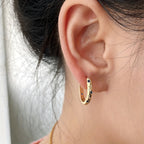 Luxurious Inlaid Colorful Zirconia Earrings