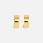 Modern Vintage Gold Hoop Earrings