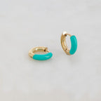 Happy Colorful Hoop Earrings