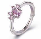 Paw Set 4 Pieces with Zirconia Heart