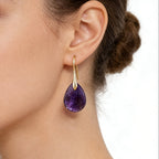 Refined Teardrop Charm Earrings