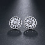 Crystal Flower Luxe Earrings