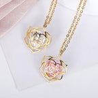 Rose Aura Charm Necklace