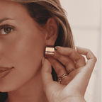 Gold Shiny Hoop Jewelry