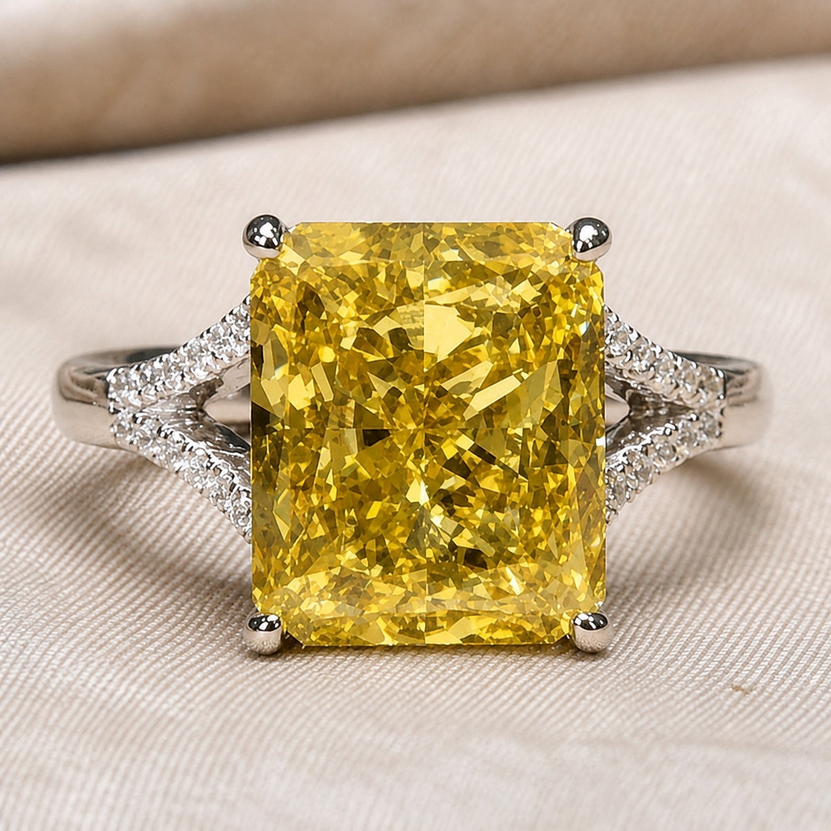 Ethereal Yellow Gemstone Ring