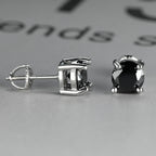 Timeless Round Cut Stone Stud Earrings