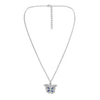 Butterfly Secret Message Pendant Necklace