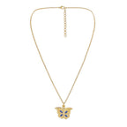 Butterfly Secret Message Pendant Necklace