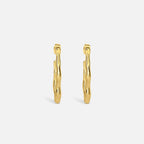 Gold Zephyr Hoop Earrings