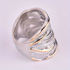 Creative Zirconia Wrapped Multi-Layer Ring