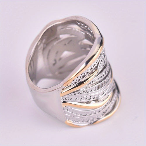 Creative Zirconia Wrapped Multi-Layer Ring