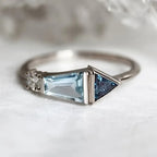 Princess Cut Crystal Ring