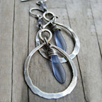 Bohemian Moonstone Silver Earrings