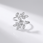 Luxury Leaf Wrap Ring