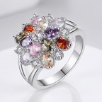 Rainbow Spectrum Silver Ring