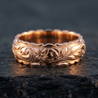 Vintage Floral Band Ring