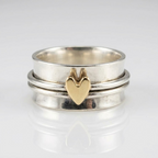 Antique Heart Band Ring