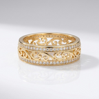 Vintage Zirconia Band Ring