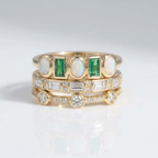 Multi Stone Zirconia Stack Ring