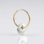 Vintage Disc Hoop Earrings
