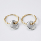 Vintage Disc Hoop Earrings