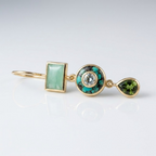 Verde Trio Crystal Earring