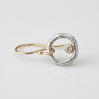 Vintage Silver Circle Earrings