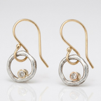 Vintage Silver Circle Earrings