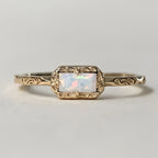 Agate Cubic Zirconia Ring