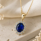 Blue Sapphire Radiance Pendant