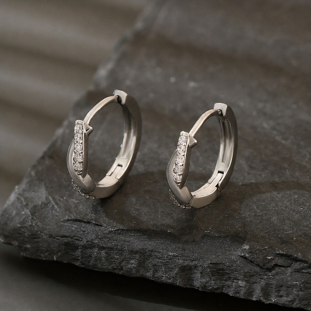 Radiant Twisted Hoop Earrings