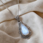 Vintage Moonstone Teardrop Pendant