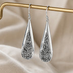 Vintage Floral Relief Earrings
