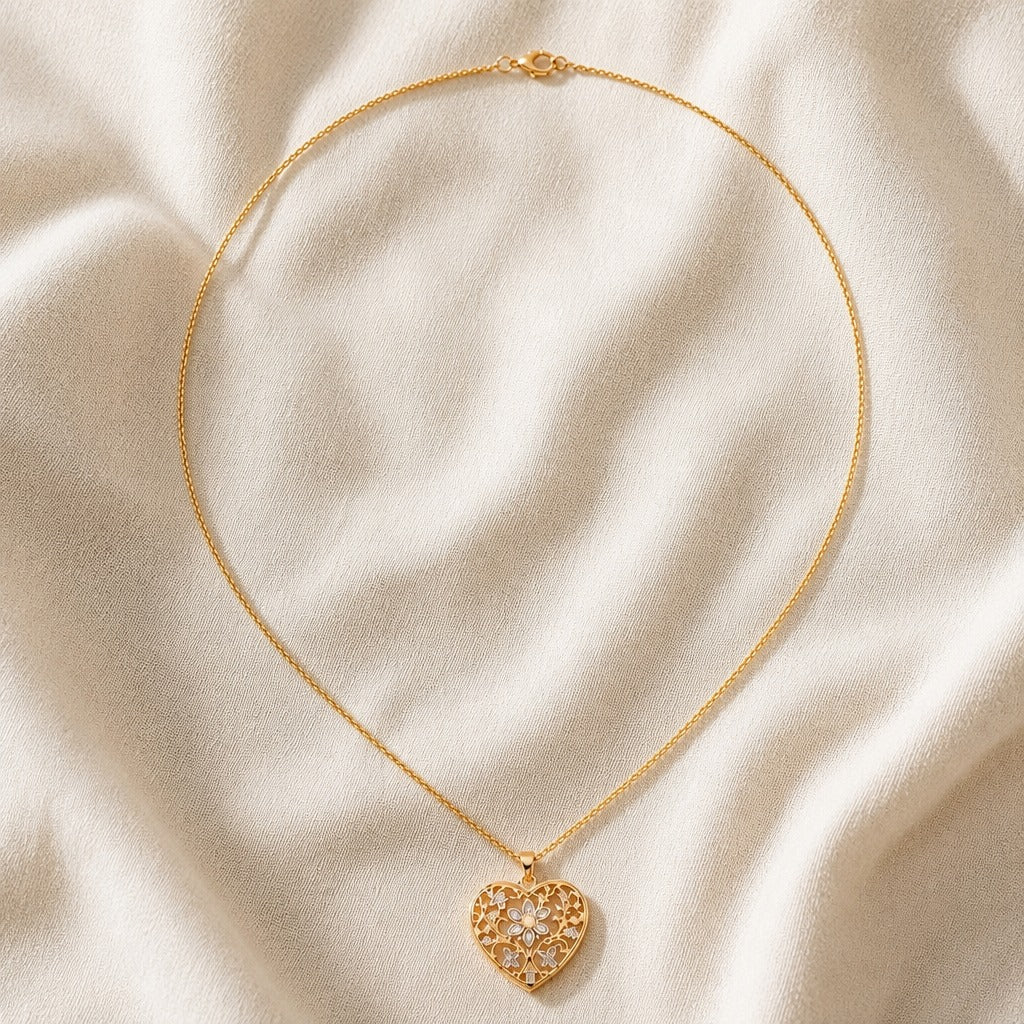 Eternal Heart Hollow Necklace