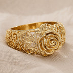 Golden Rose Couture Ring