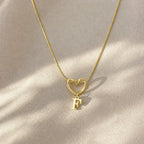 Evermore Heart Initial Necklace