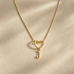 Evermore Heart Initial Necklace