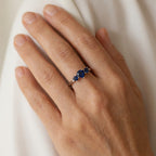 Heart-Shaped Zirconia Silver Ring