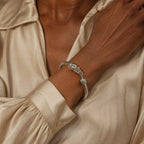 Silver Tone Elephant‎ Cuff Bracelet