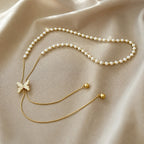 Pearl Butterfly Pendant Necklace