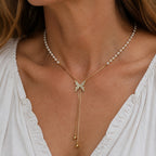 Pearl Butterfly Pendant Necklace