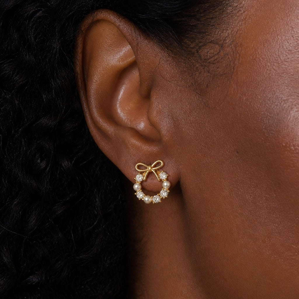 Bow Knot Stud Earrings