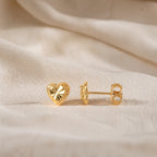 Beverly Heart Stud Earrings