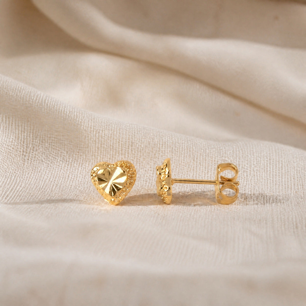 Beverly Heart Stud Earrings
