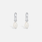 Silver Pearl Drop Earrings