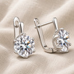 Vintage Zirconia Silver Earrings